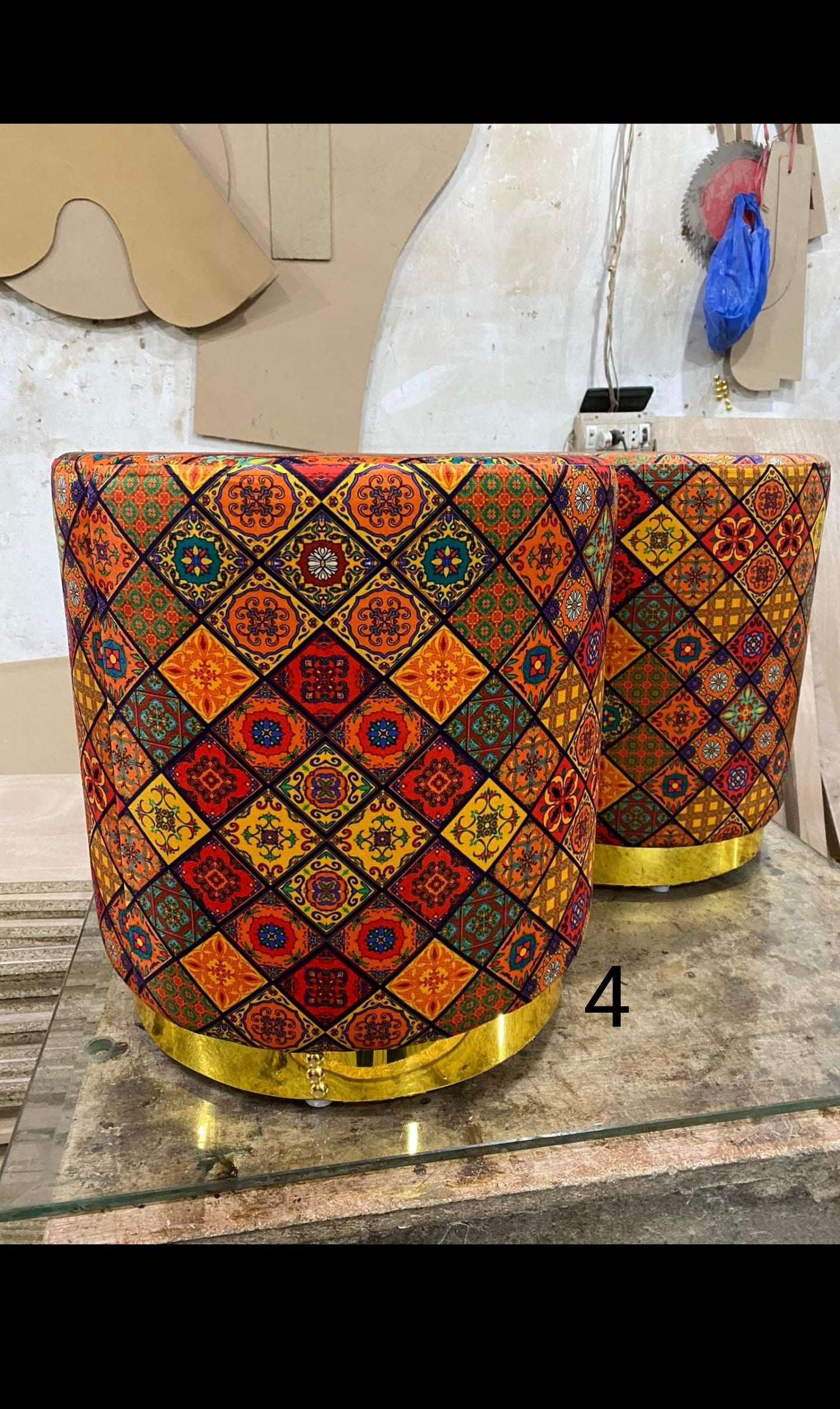 Ottoman drum stools