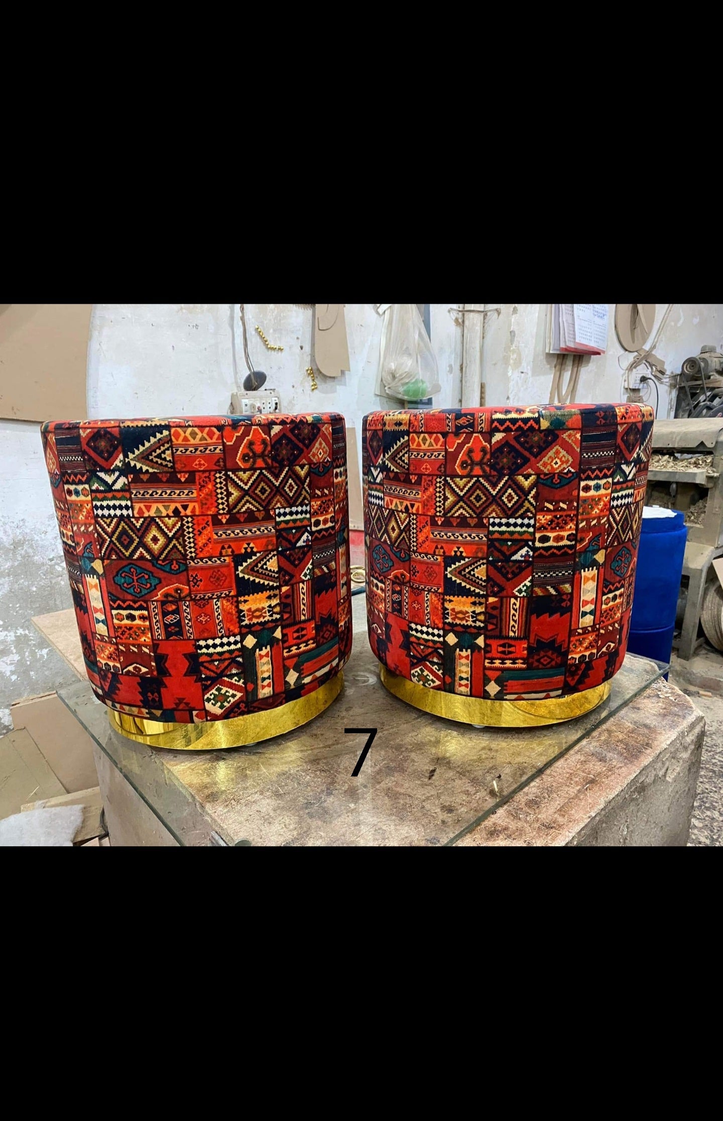 Ottoman drum stools