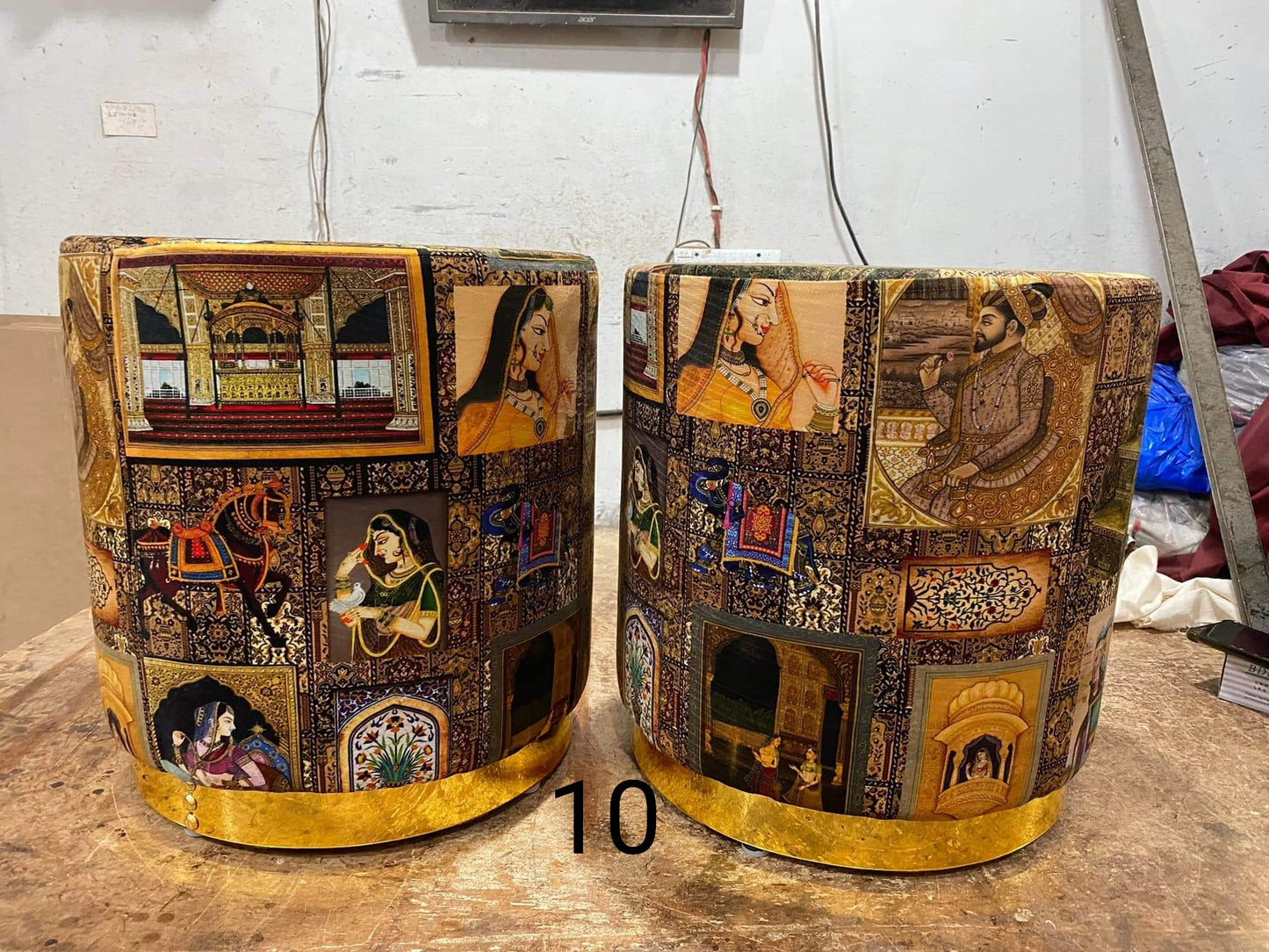 Ottoman drum stools
