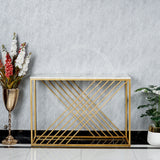 X shaped console table