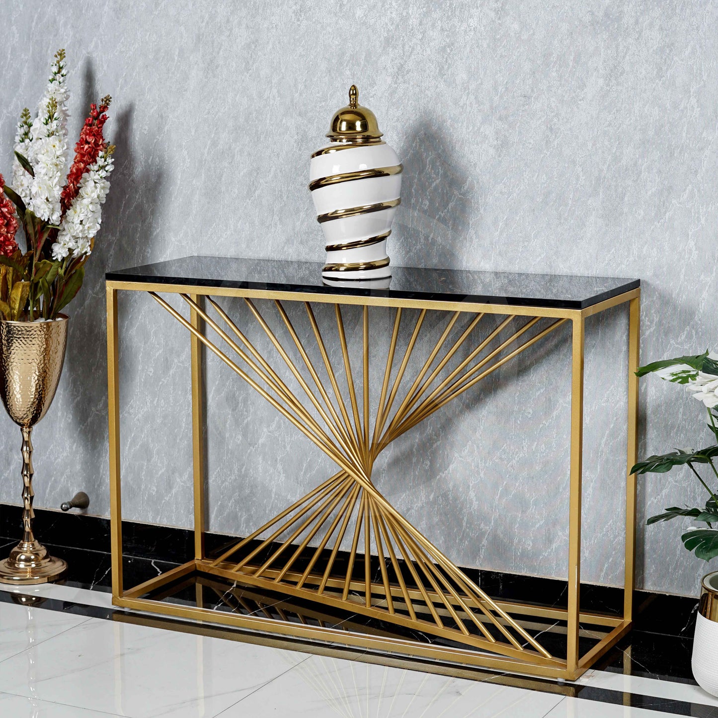 Spiral pattern console