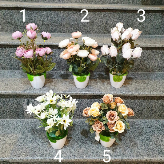 Artificial flower pots